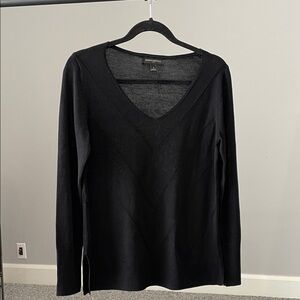 Banana Republic Classic Black V-Neck Sweater